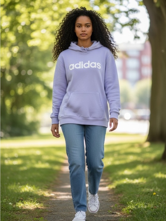 adidas Other - Adidas Unisex Lilac Purple Logo Hoodie Sweatshirt